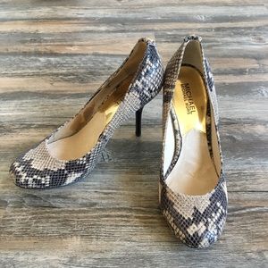 Michael Kors Snakeskin Pumps